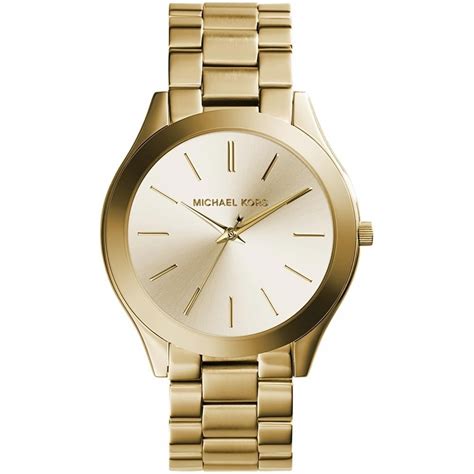 gold watches for women michael kors slim|Michael Kors diamond watch women's.